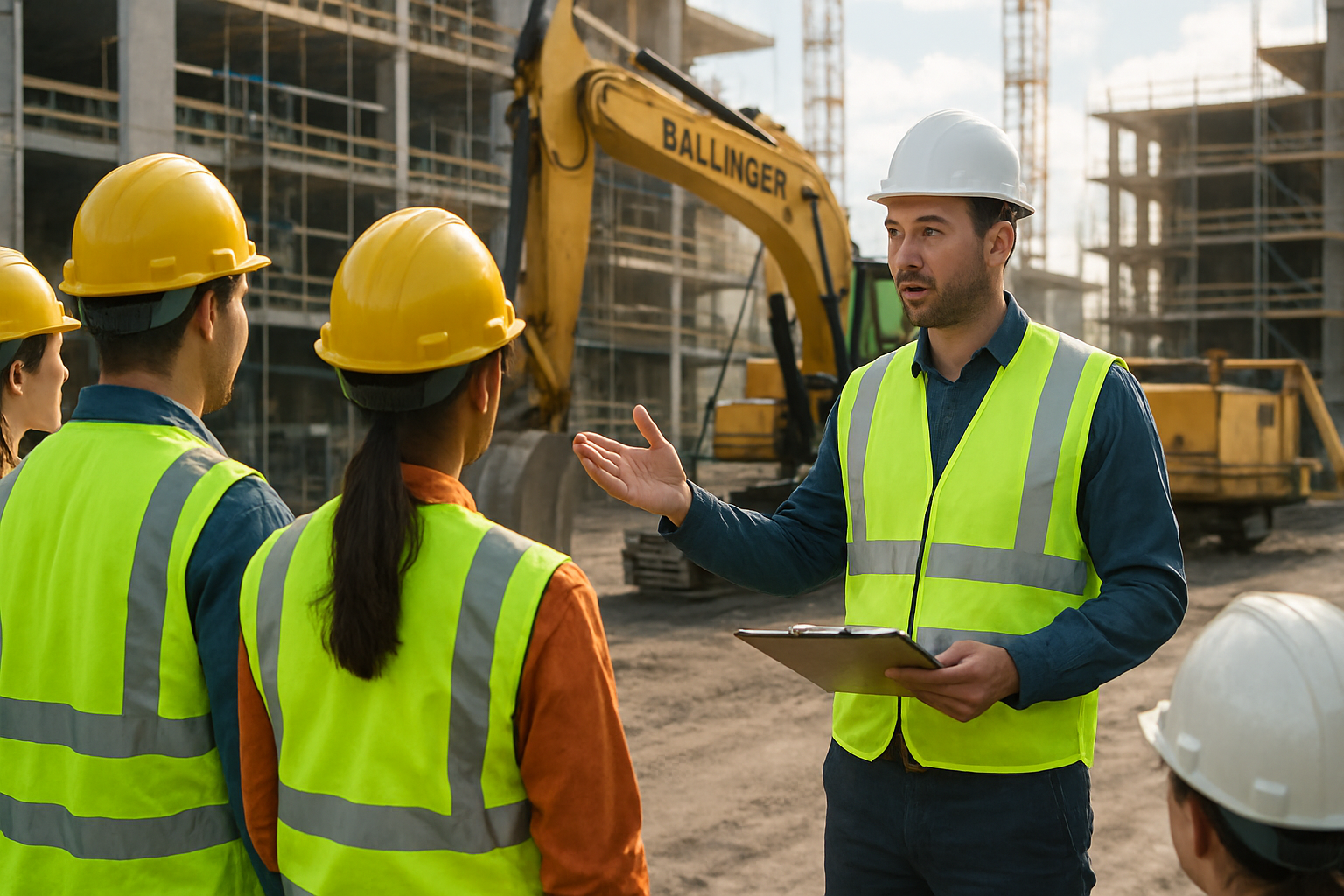 Safety briefing at Ballinger facility